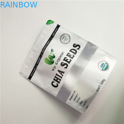 Digital Printing Transparent Flat Pouches Zip Lock Customized Plastic Bags