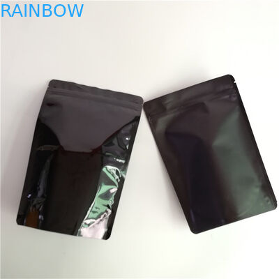 Matte or Glossy Aluminum Foil Custom Accepted Stand up Pouches with Zipper