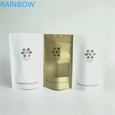 Custom Accepted Zip Lock Kraft Paper Bags with Hot Stamping
