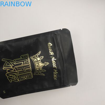 Digital Printing Smell Proof 3.5g Dry Flower Cannabis Packaging Mylar Foil Bag Soft Touch Film Bags