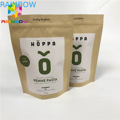 Brown Kraft Paper Bags With  Paper Packaging With Window See Through Food Grade Bags