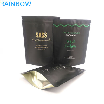Resealable self-standing plastic bath salt packaging bag plastic bag for natural salt packaging coffee scrub packaging