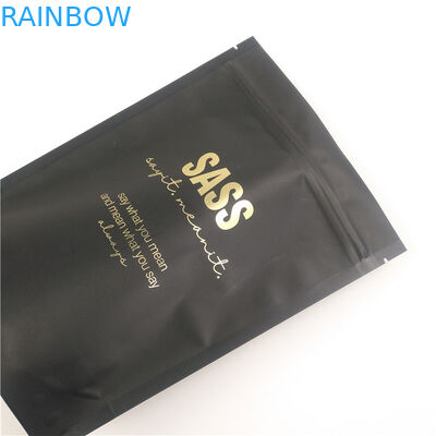 Resealable self-standing plastic bath salt packaging bag plastic bag for natural salt packaging coffee scrub packaging