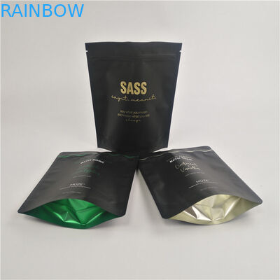 Smell Proof 32 oz Bath salt packaging resealable stand up pack bag with window 250g coffee body scrub bag  