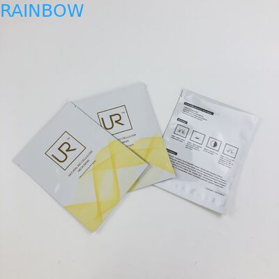 Custom Resealable three side flat mylar Frosted Plastic  lotion cream sachet Bag