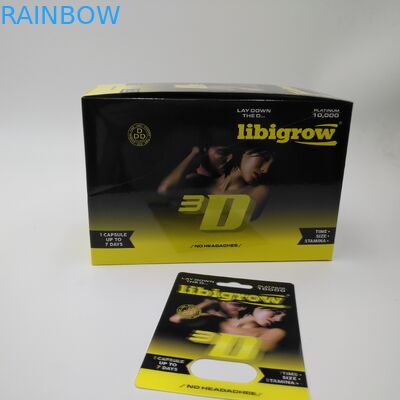 Customized Magnum Paper Cards Papaer Boxes For Pill Capsules Packaging