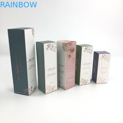 Custom Glossy UV Matt Film With 400g Thickness White Cardboard For Cosmetic Sample Argan Oil Paper Box Packaging