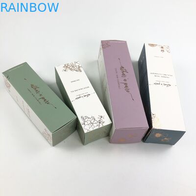 Custom Glossy UV Matt Film With 400g Thickness White Cardboard For Cosmetic Sample Argan Oil Paper Box Packaging