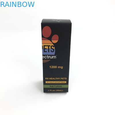 Custom Glossy Film With 400g Thickness White Cardboard For Medicine Spary Bottles jewelry  Paper Box Packaging