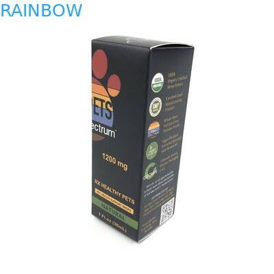 Custom Glossy Film With 400g Thickness White Cardboard For Medicine Spary Bottles jewelry  Paper Box Packaging