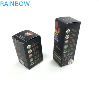 Custom Glossy Film With 400g Thickness White Cardboard For Medicine Spary Bottles jewelry  Paper Box Packaging