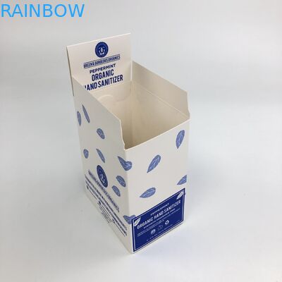 Custom Matt Film UV Embossed With 400g 350g Thickness White Cardboard For 30ml 60ml Bottles Display Paper Box Packaging
