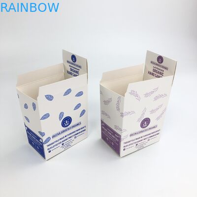 Custom Matt Film UV Embossed With 400g 350g Thickness White Cardboard For 30ml 60ml Bottles Display Paper Box Packaging
