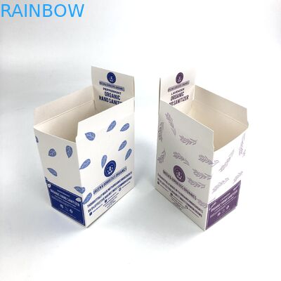 Custom Matt Film UV Embossed With 400g 350g Thickness White Cardboard For 30ml 60ml Bottles Display Paper Box Packaging