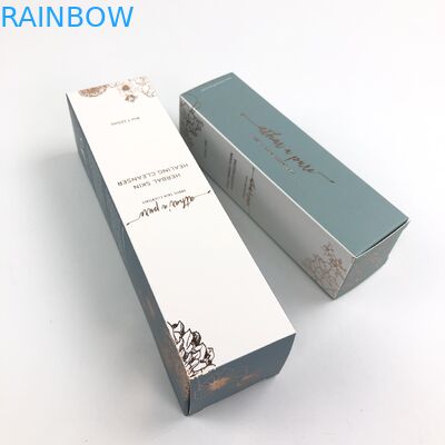 Custom retail logo printed skincare bottles or jars packaging paper cosmetic box