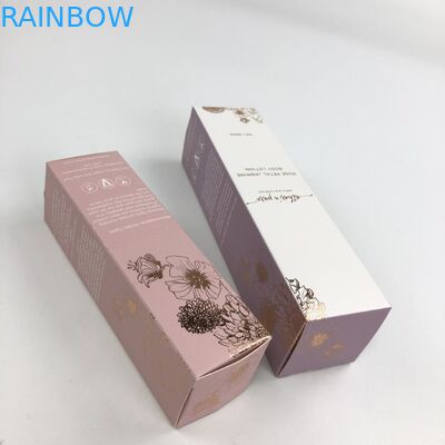 Custom retail logo printed skincare bottles or jars packaging paper cosmetic box