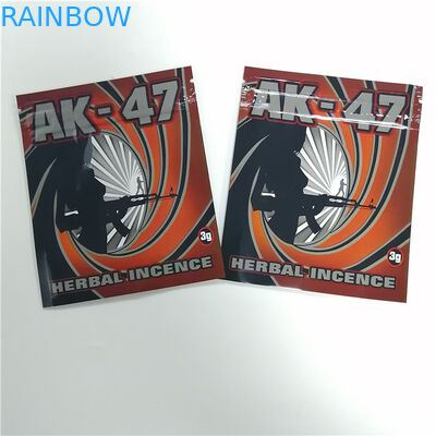 Cmyk 100microns Herbal Incense Packaging Bags 4g