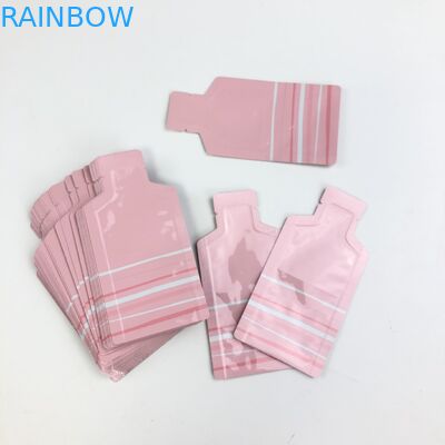 OEM Custom Pink Logo Size Resealable With Transparent Window For Dry Fruit Nuts Packaging Pouch