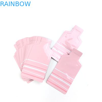 OEM Custom Pink Logo Size Resealable With Transparent Window For Dry Fruit Nuts Packaging Pouch