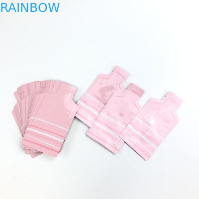OEM Custom Pink Logo Size Resealable With Transparent Window For Dry Fruit Nuts Packaging Pouch
