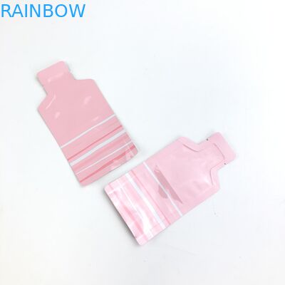 OEM Custom Pink Logo Size Resealable With Transparent Window For Dry Fruit Nuts Packaging Pouch