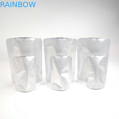 Custom Resealable Heat Seal AL Material NO Zipper Doypack Sealer Aluminium Foil Bags Stand Up Pouch Alcohol Liquid Bags
