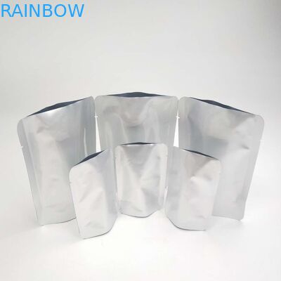 Custom Resealable Heat Seal AL Material NO Zipper Doypack Sealer Aluminium Foil Bags Stand Up Pouch Alcohol Liquid Bags