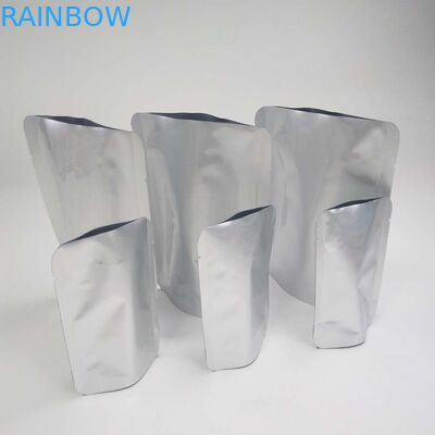 Custom Resealable Heat Seal AL Material NO Zipper Doypack Sealer Aluminium Foil Bags Stand Up Pouch Alcohol Liquid Bags