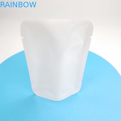 Custom Resealable Heat Seal NO Zipper Doypack Reseal Pouch Stand Up Pouch Flower Seed White PE NY Material Packaging Bag