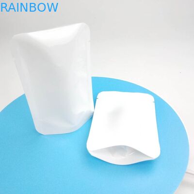 Custom Resealable Heat Seal NO Zipper Doypack Reseal Pouch Stand Up Pouch Flower Seed White PE NY Material Packaging Bag
