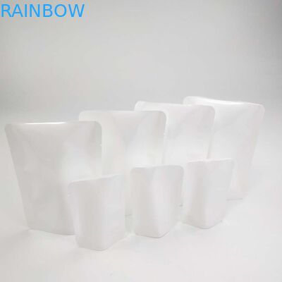 Custom Resealable Heat Seal NO Zipper Doypack Reseal Pouch Stand Up Pouch Flower Seed White PE NY Material Packaging Bag