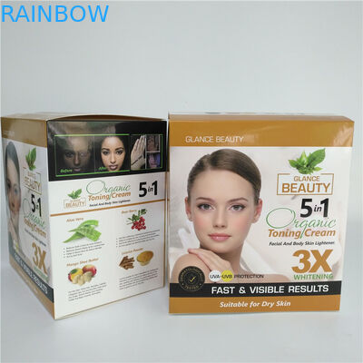 Custom Printed Cardboard Facial Cream Packaging Cosmetic Skincare Paper Box For Laundry Detergent