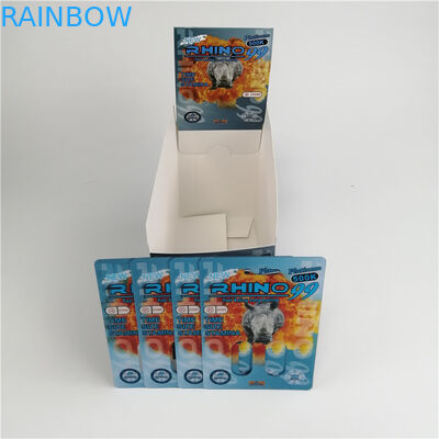 Custom Empty Capsule Pillls 3d Blister Plastic Cards Male Enhancement Capsule Packaging