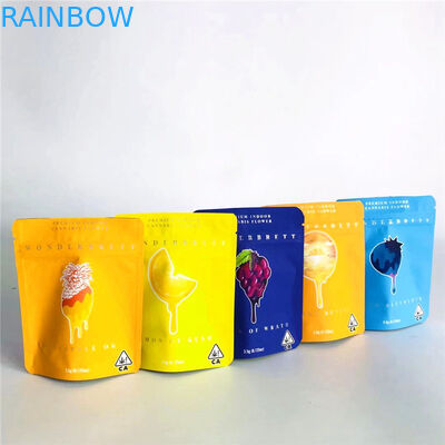 Custom Accepted Stock Gummy Packaging Bags Soft Touch  Stand up Bags