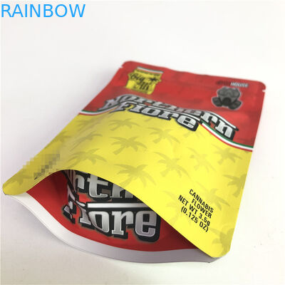 Gummy Mylar PE CMYK 180mic Herbal Stand Up Bag Offset Printing
