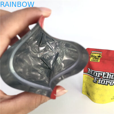 Gummy Mylar PE CMYK 180mic Herbal Stand Up Bag Offset Printing