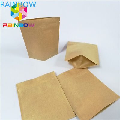 Stand up  pouch paper bags with zipper custom printed paper packaging bags