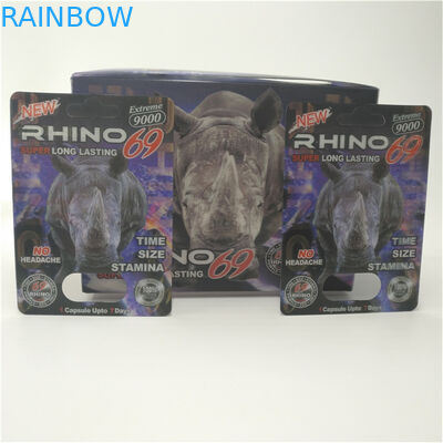3d Capsule Blister Card Packaging Rhino 99 9000