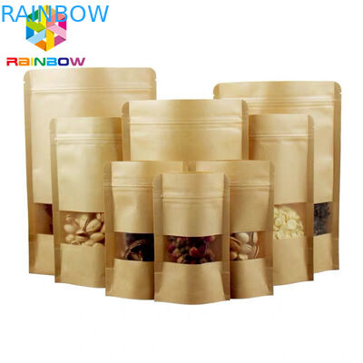 Gravnre Printing VMPET Food Packaging Paper Bag With Zipper