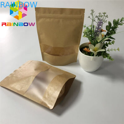 Gravnre Printing VMPET Food Packaging Paper Bag With Zipper