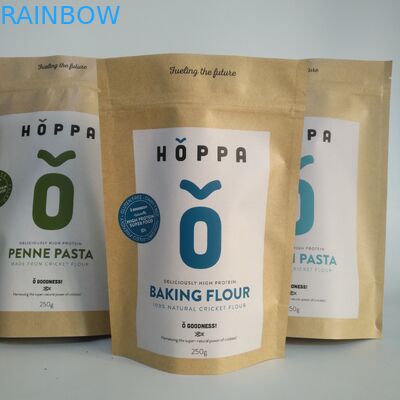 Stand Up MPET CMYK Coffee Bean Packaging Bags 200 microns