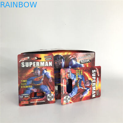 Embossing Plastic 3d Lenticular Blister Card 10mm