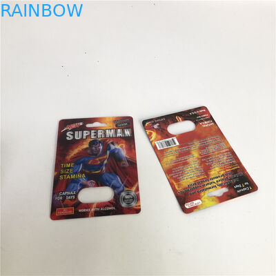 Embossing Plastic 3d Lenticular Blister Card 10mm