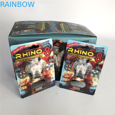 12mm Cap 3D Extreme Rhino 8 500K Blister Insert Card SGS