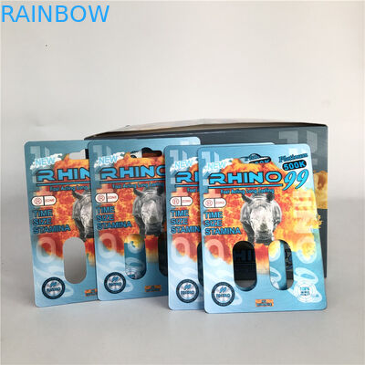 Rhino 99 500k Double Hole 3D Rhino Cards For Male Enhancement Pill