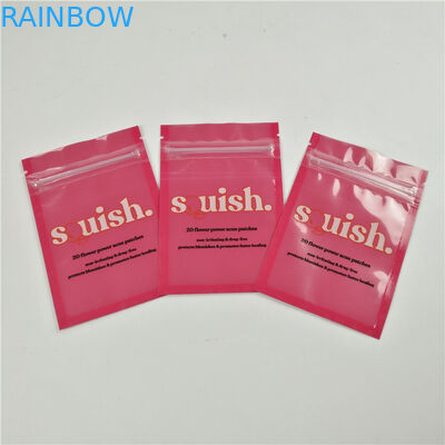Low MOQ clear front dental floss hang hole plastic packaging bags aluminum foil zipper bag packaging