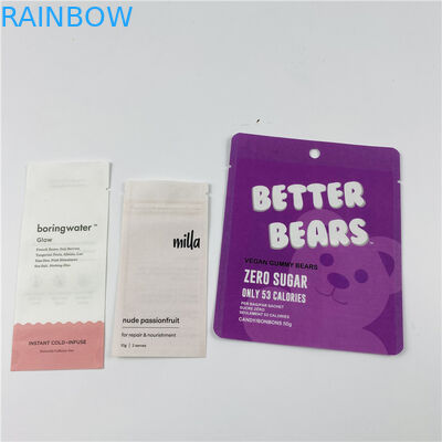 Digital Printing MOPP  Compostable Sachet Flat Bag 23x35cm