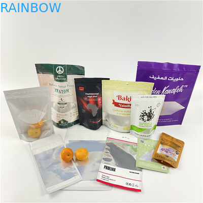 Custom Smell Proof Mylar Bags Plastic Stand up zipper pouch Cbd Food Packaging Aluminim Foil Candy Bag Pouch