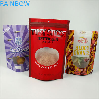 Custom Smell Proof Mylar Bags Plastic Stand up zipper pouch Cbd Food Packaging Aluminim Foil Candy Bag Pouch