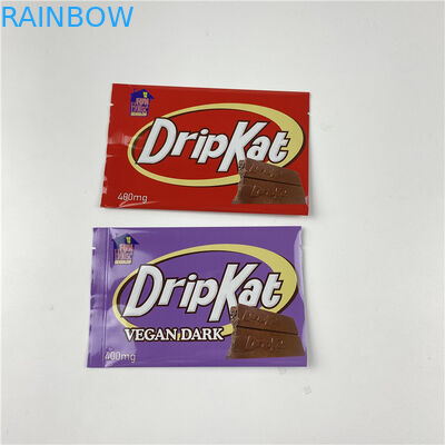 Digital Printed Pillow food Bag Plastic Foil Smell Proof Back Seal Bags Chocolate Bar Wrapper Pouches